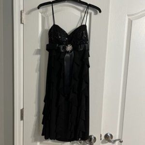 Cache Women's Dress Rhinstone Broach Bow 6 Black